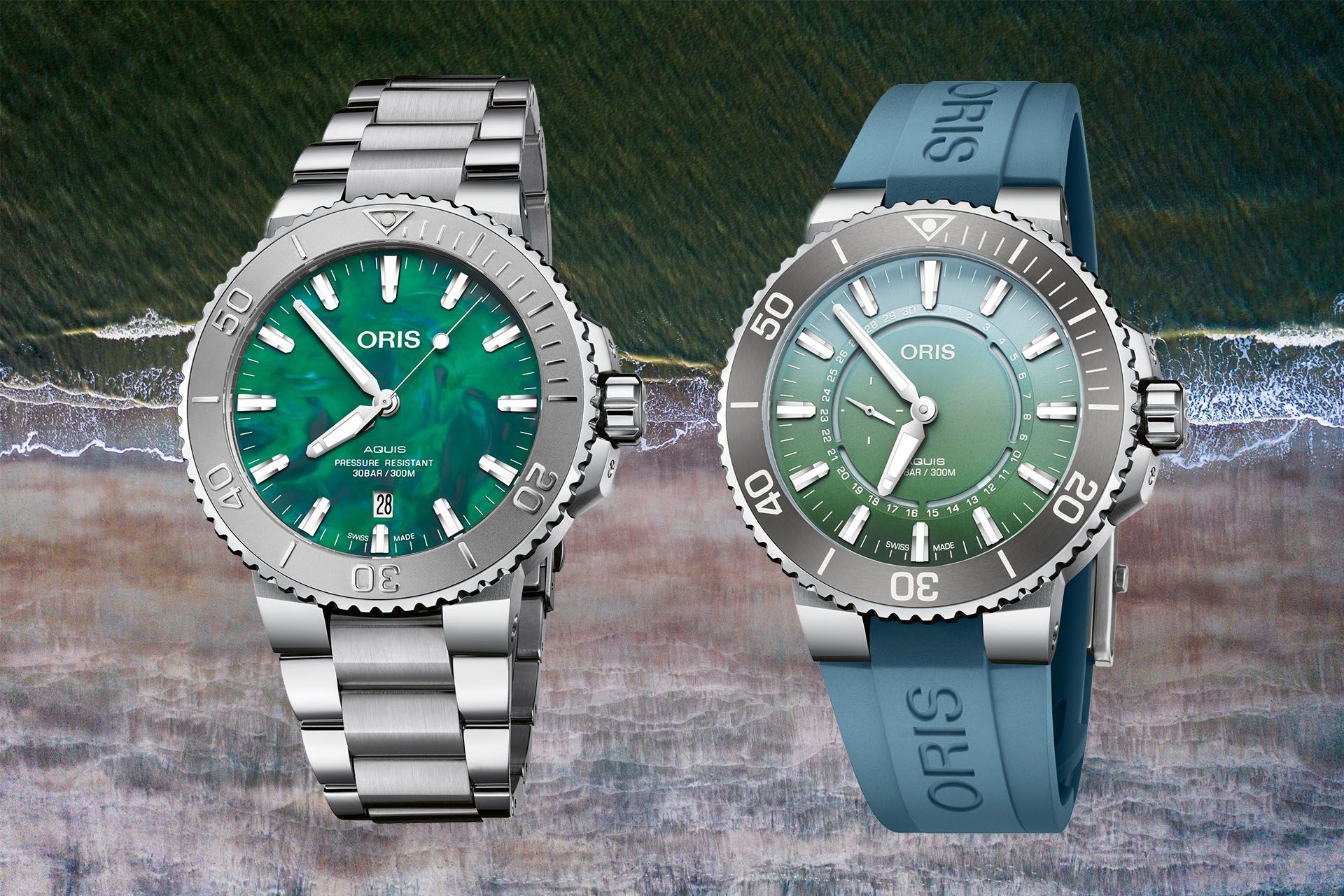 ORIS以環境議題為己任，Aquis新作付諸行動-ORIS X BRACENET腕表