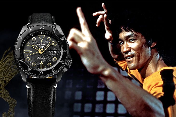 武打經典志慶系列55周年SEIKO 5 Sports李小龍限量聯名表款