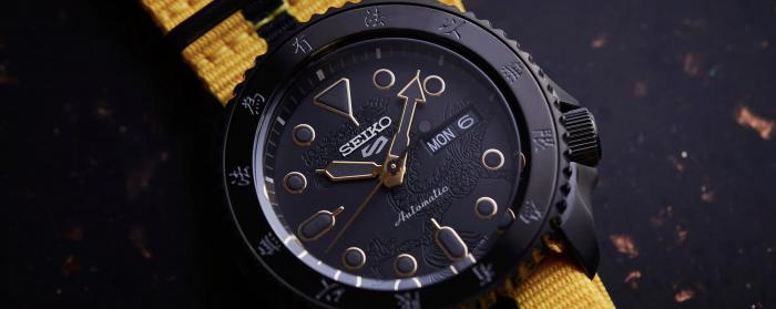 武打經典志慶系列55周年SEIKO 5 Sports李小龍限量聯名表款