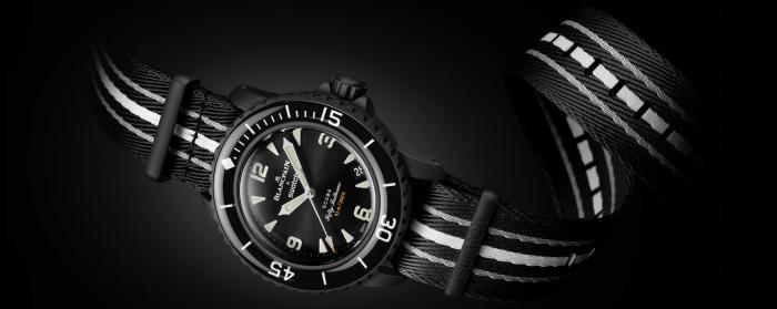 斯沃琪Bioceramic Scuba Fifty Fathoms 系列新成員OCEAN OF STORMS（風暴洋）腕表