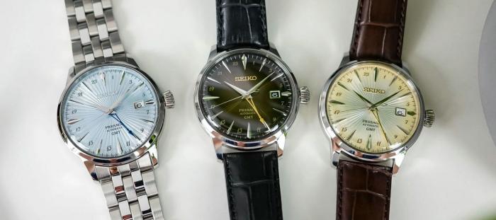 精工在Presage雞尾酒里摻入了GMT