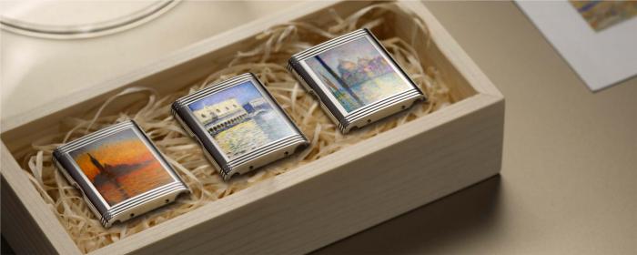 REVERSO TRIBUTE ENAMEL翻轉系列琺瑯腕表致敬克勞德·莫奈畫作中的威尼斯