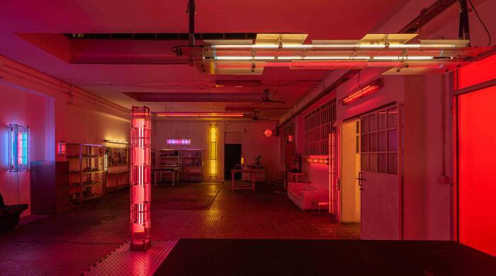 沛納海攜手藝術雙人組合The Back Studio，以燈光裝置點亮 2024 Homo Faber展覽