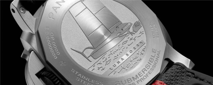 沛納海全新推出Submersible 潛行系列44毫米Luna Rossa 自動上鏈腕表(PAM01681)， 精妙融合Luna Rossa AC75 賽船的美學設計