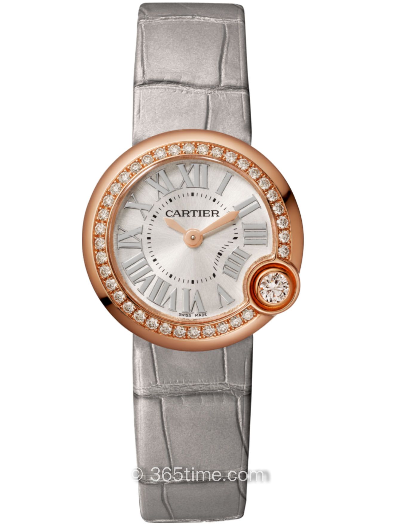 卡地亞BALLON BLANC DE CARTIER石英鑲鉆女WJBL0008