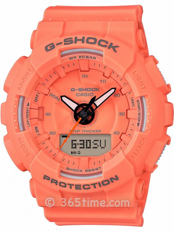 Casio卡西歐G-SHOCK S SERIES計(jì)步手表GMAS130VC-4A