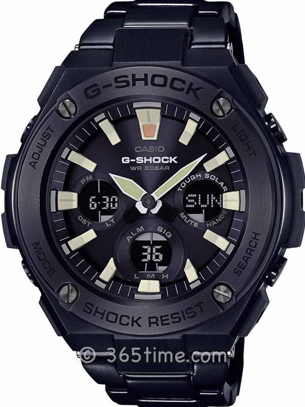CASIO卡西歐G-SHOCK G-STEEL太陽能腕表GSTS130BD-1A