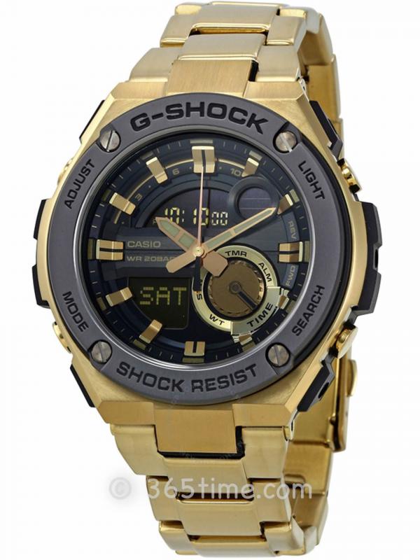 Casio卡西歐G-SHOCK G-STEEL系列男士運動表GST210GD-1A