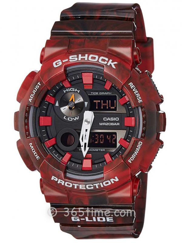 CASIO卡西歐G-SHOCK沖浪GAX-100MB-4A潮汐顯示運動男表