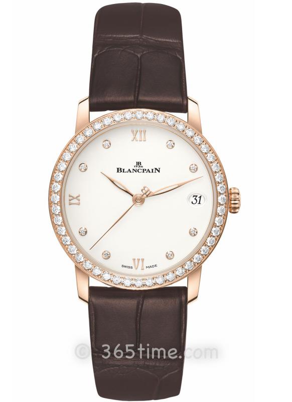 Blancpain寶珀Villeret經典女裝系列日期顯示腕表6127-2987-55