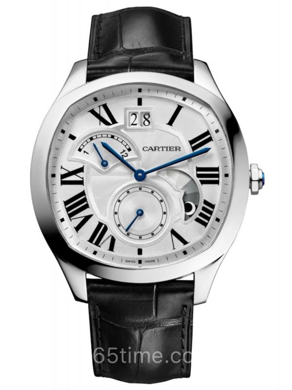 卡地亞Drive de Cartier大日歷逆跳指示雙時區晝夜顯示WSNM0005