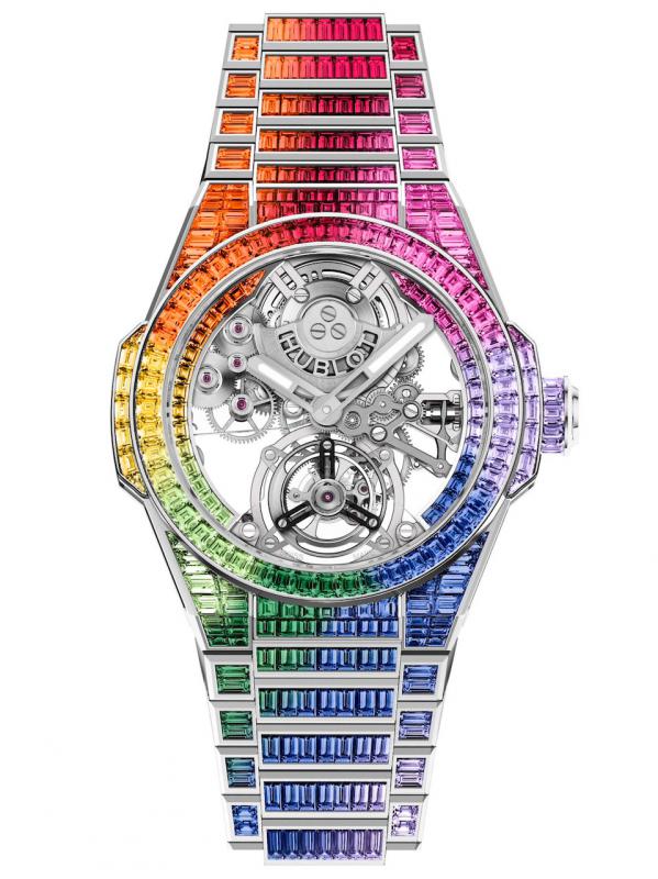 宇舶表Big Bang Integral一體式陀飛輪高級珠寶455.WX.9900.WX.9999