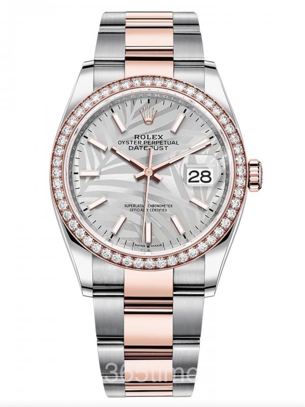 Rolex勞力士蠔式恒動日志型36腕表永恒玫瑰金及蠔式鋼款M126281rbr-0020