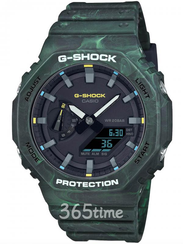 CASIO卡西歐G-SHOCK GA-2100系列神秘森林雨林綠GA-2100FR-3A