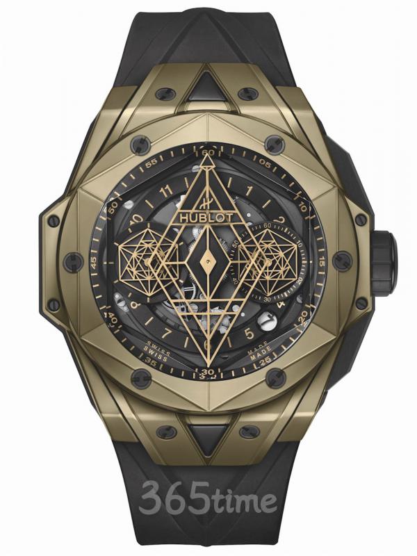 HUBLOT宇舶Big Bang Sang Bleu II刺青魔力金款418.MX.1103.RX.MXM22