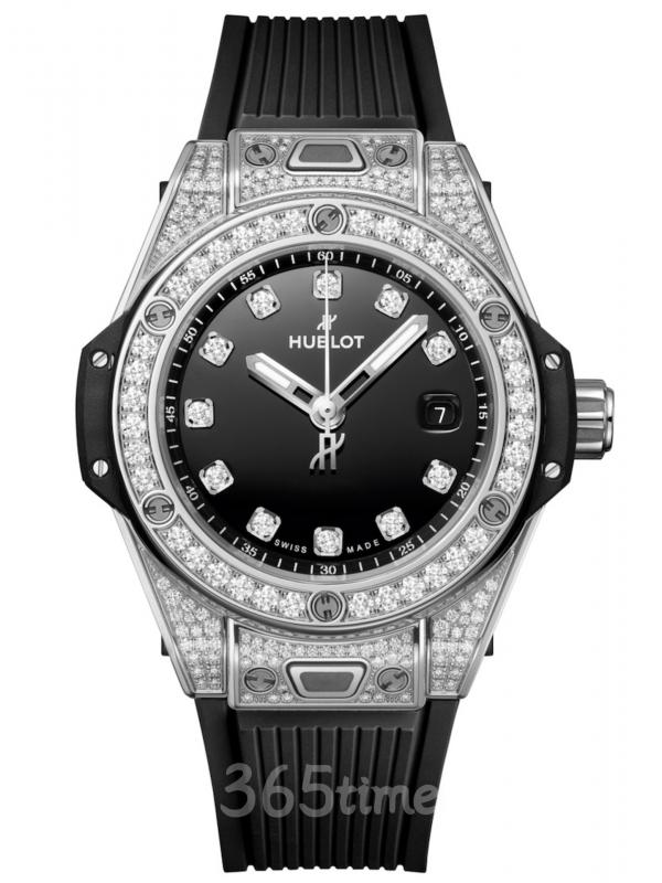 HUBLOT宇舶Big Bang“一鍵式”精鋼黑色精鋼密鑲款485.SX.1270.RX.1604