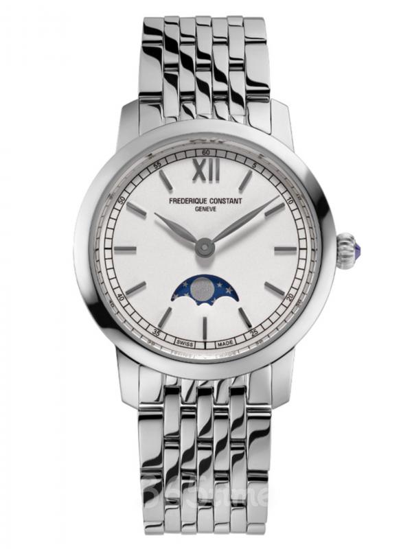 康斯登Slimline Ladies Moonphase女士月相腕表FC-206SW1S6B
