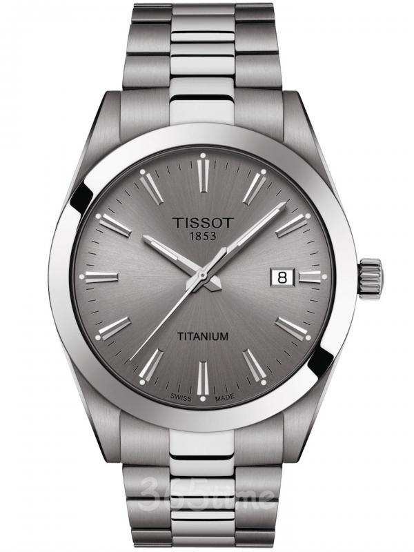 TISSOT天梭GENTLEMAN鈦合金石英表T127.410.44.081.00