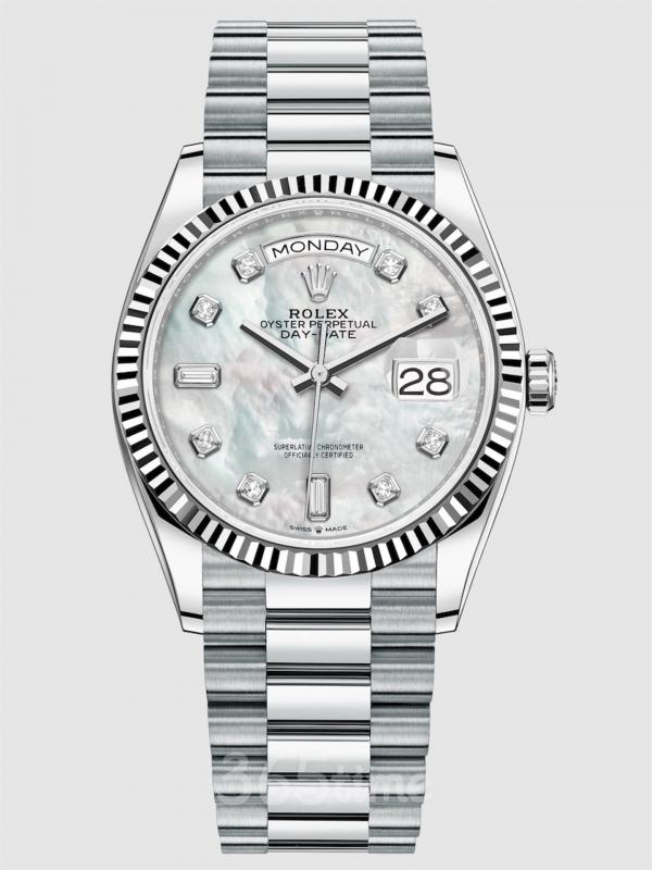 ROLEX勞力士蠔式恒動星期日歷型36鉑金款m128236-0002