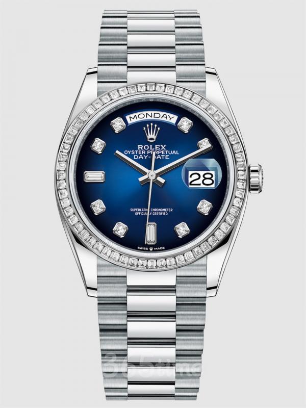 ROLEX勞力士蠔式恒動星期日歷型36鉑金款m128396tbr-0008