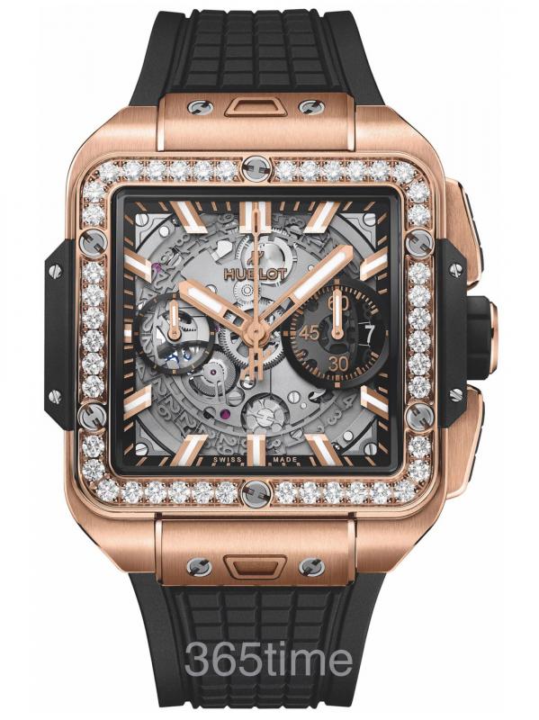 HUBLOT宇舶SQUARE BANG UNICO王金鉆石821.OX.0180.RX.1204