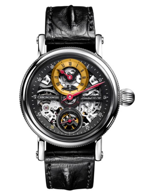 瑞寶Flying Grand Regulator Skeleton限量版手動機械CH-6723S-BKYE
