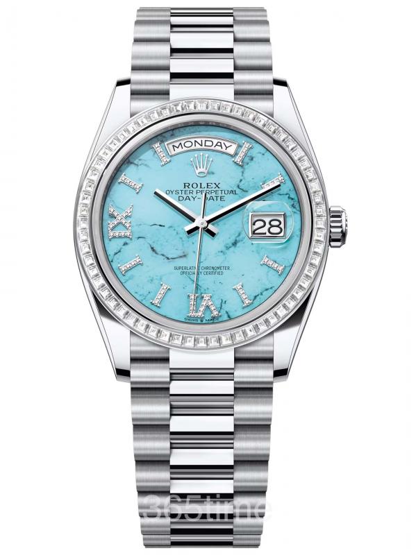 ROLEX勞力士蠔式恒動星期日歷型 36鉑金款M128396tbr-0016