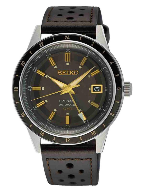 Seiko精工Presage Style 60`s黑盤金針GMTSSK013
