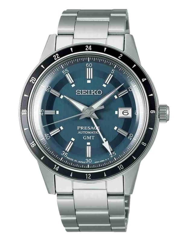 Seiko精工 Presage Style60`s 藍(lán)盤GMT機(jī)械SSK009