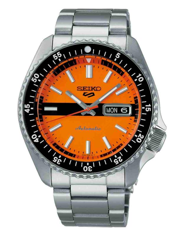 Seiko精工 5 Sports SKX Sports Style運(yùn)動(dòng)款橙盤機(jī)械SRPK11