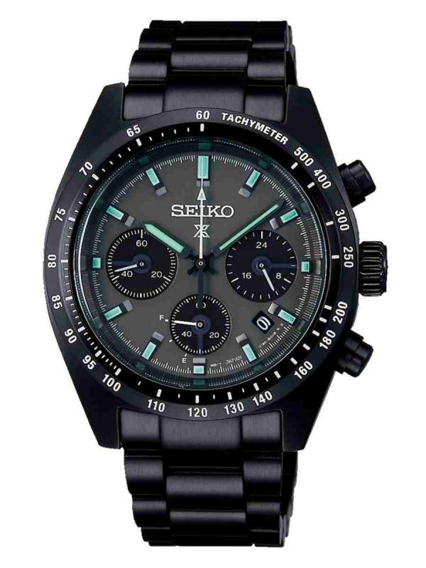 SEIKO精工 Prospex SPEEDTIMER全黑款太陽能計時碼表SSC917