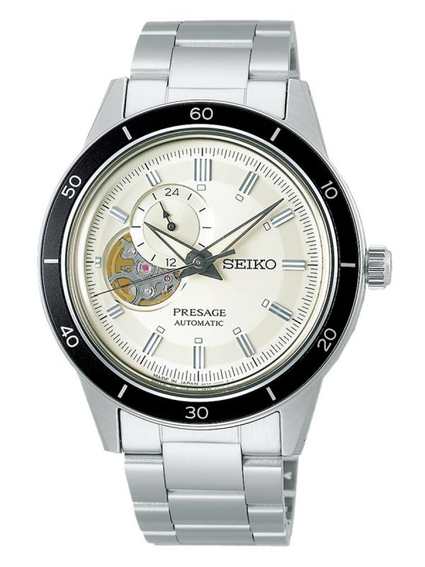 SEIKO精工Presage Style60`s 系列白盤鏤空版機械腕表SSA423