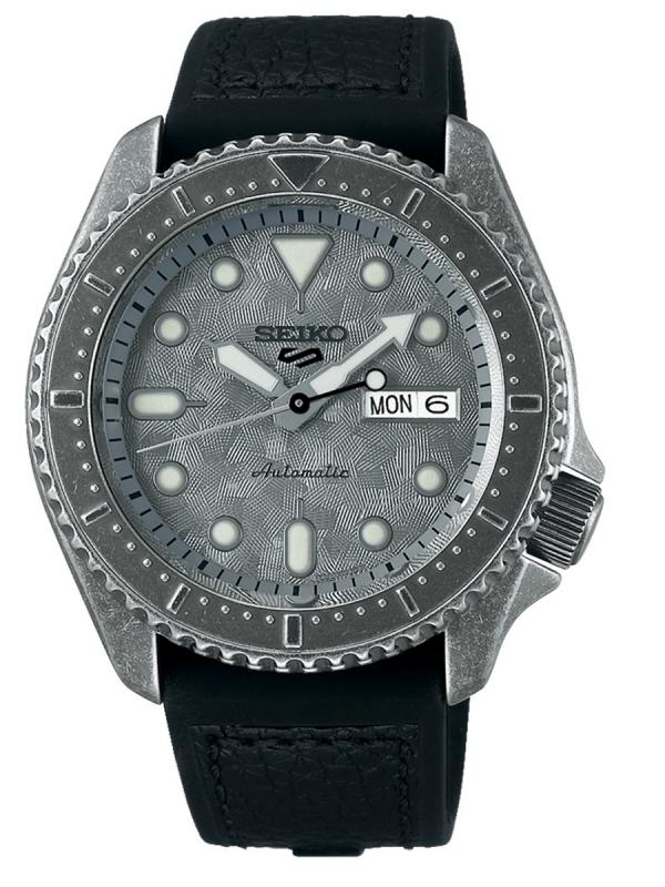Seiko精工5 Sports SKX Specialist Style復古銀色黑盤機械SRPE79