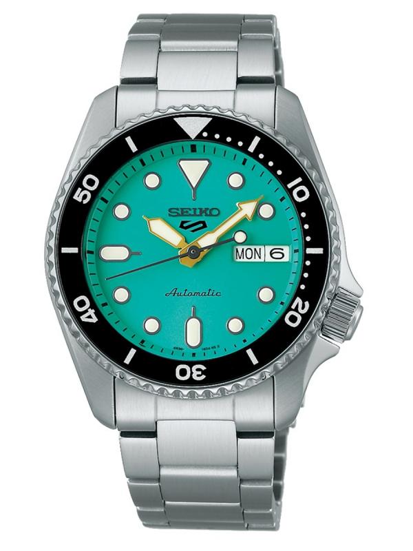 Seiko精工5 Sports SKX Suits Style 藍(lán)綠盤(pán)機(jī)械SRPK33