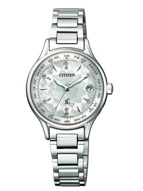 Citizen西鐵城XC舒博?鈦光動能萬年歷限量款女表EC1160-54W