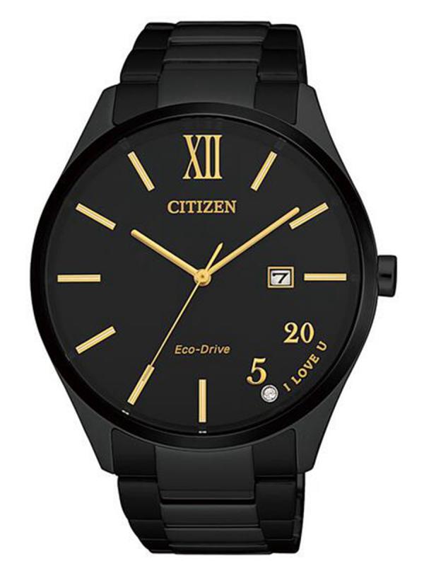  Citizen西鐵城Eco-Drive鍍黑精鋼金針款光動能BM7357-87E