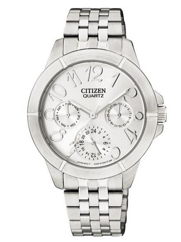 Citizen西鐵城L精鋼銀盤銀針石英女表ED8100-51A