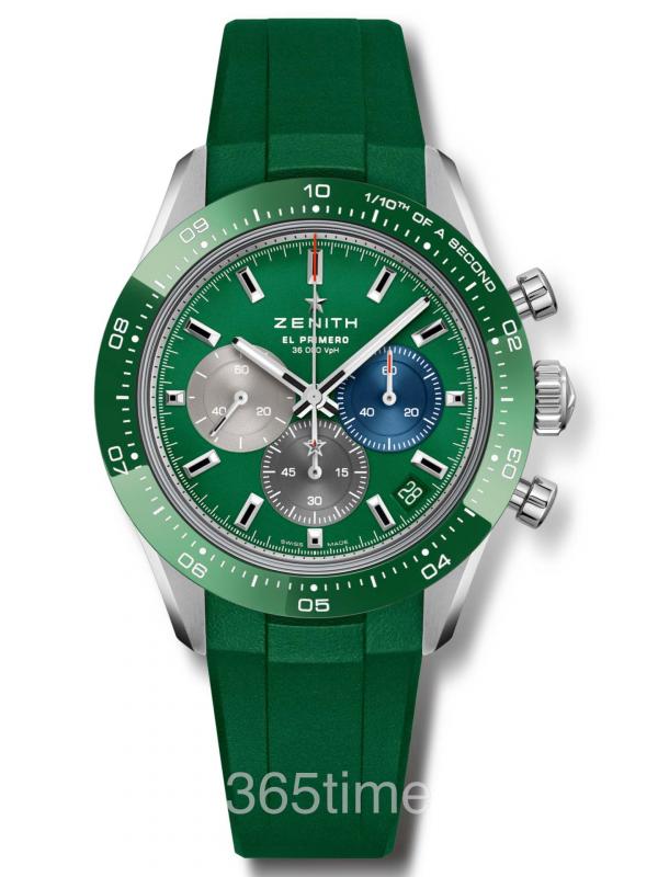 真力時CHRONOMASTER Sport計時腕表綠色款03.3119.3600/56.R952