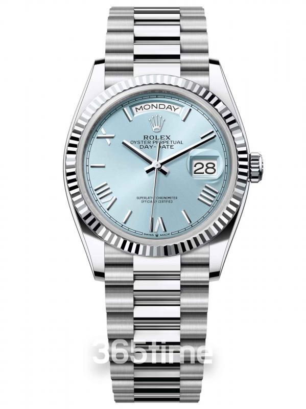 ROLEX勞力士星期日歷型 36鉑金款m128236-0018