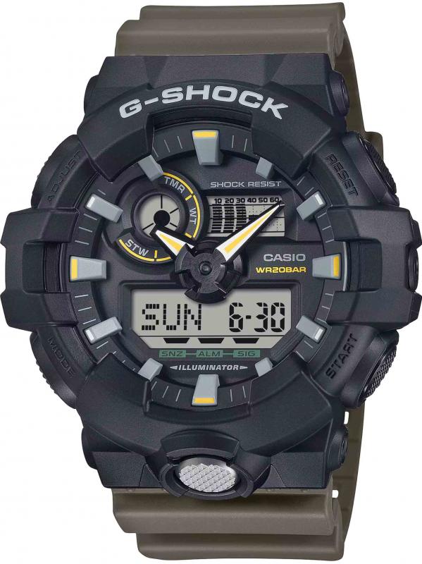 Casio卡西歐G-SHOCK 700指針數顯GA-710TU-1A3