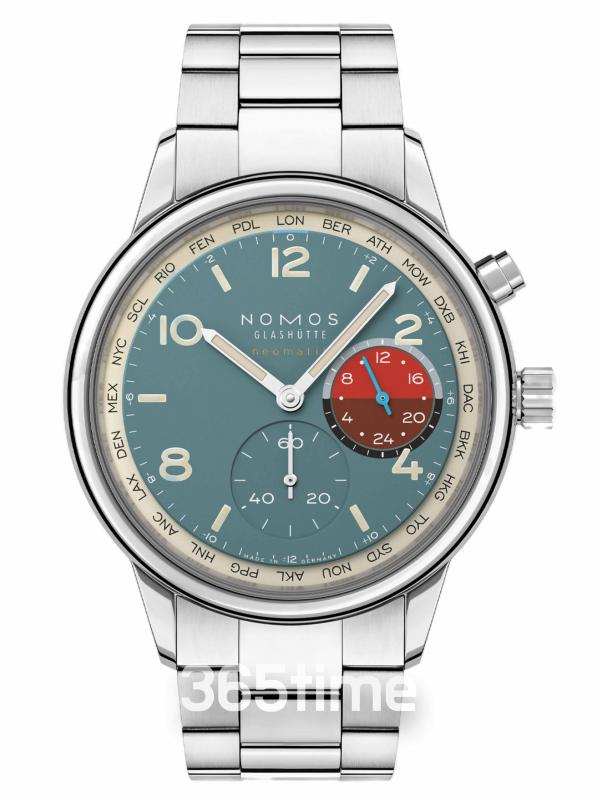 NOMOS Club Sport neomatik Worldtimer限量版「Glacier」冰川790.S4