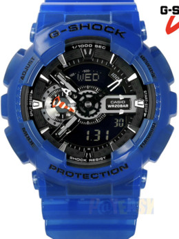 卡西歐G-SHOCK 2018透明情侶對表GA-110CR-2A